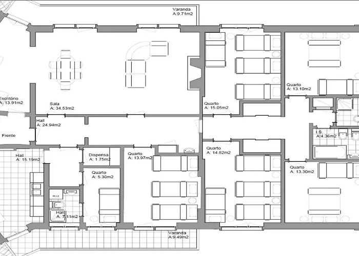 アパート Apolonia 3 Frontal River View